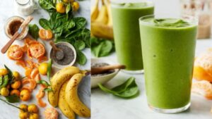 Smoothie verde, bebida saudável e deliciosa
